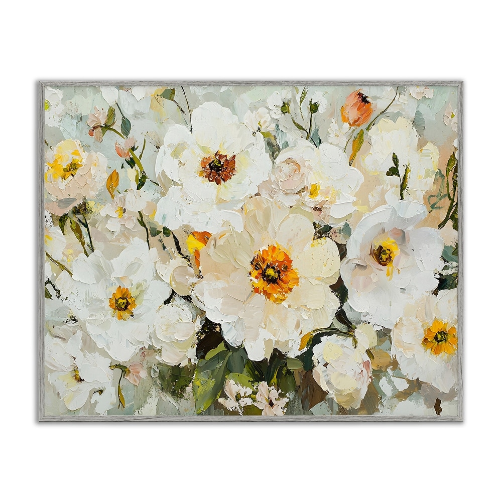 Stupell Porcelain Flowers Bundle Framed Giclee Art Design By Franklyn Gregory