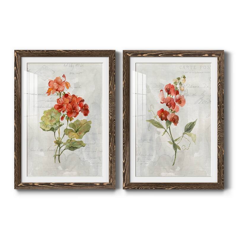 Linen Geranium-Premium Framed Print - Ready to Hang