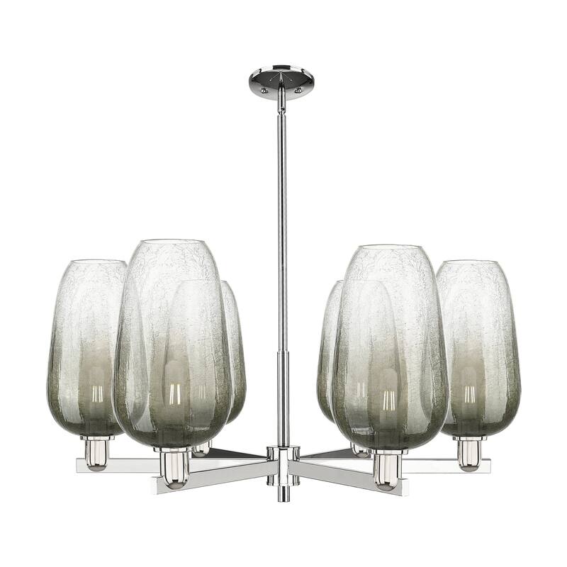 Innovations Lighting Downtown Urban - Brookhaven Flute - 6 Light 24" Stem Hung Chandelier
