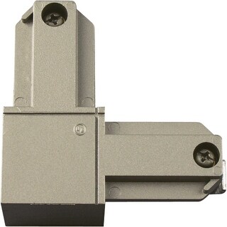 Progress Lighting Right L-Connector for Alpha Trak Systems - Brushed Nickel