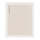 DesignOvation Beatrice Framed Linen Fabric Pinboard - 23x29 - Rustic White