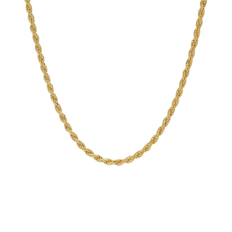 Victoria Townsend .925 Sterling Silver 1.7mm Diamond Cut ROPE Necklace - 16 Inch