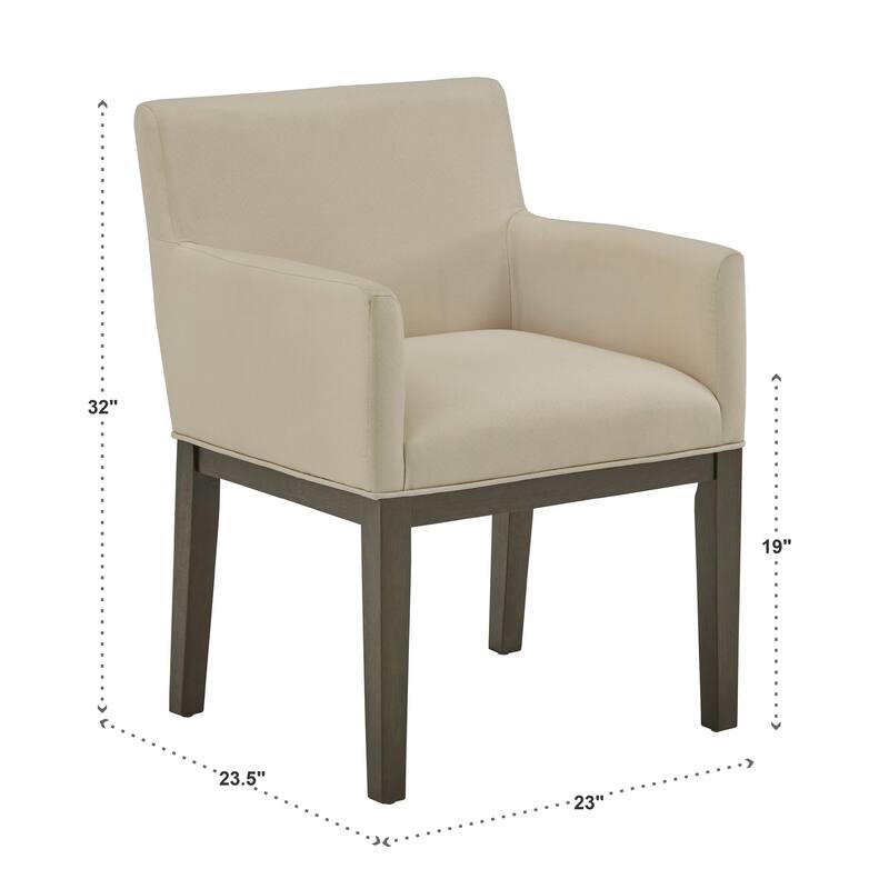 Tromso Weathered Grey Finish Fabric Dining Chair (Set of 2) by iNSPIRE Q Modern