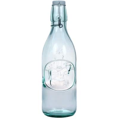Amici Home Italian Recycled Green Milk Bottle - 34 Ounces