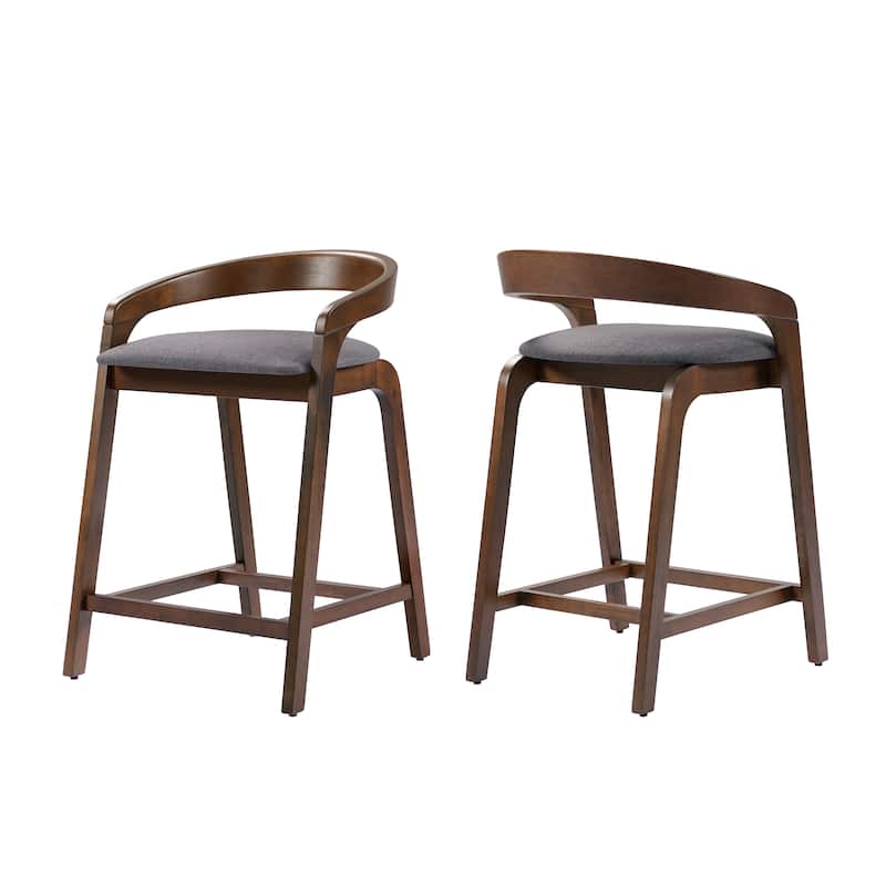 Christopher Knight Home - Callahan 25.25'' Rubberwood Counter Stools Set