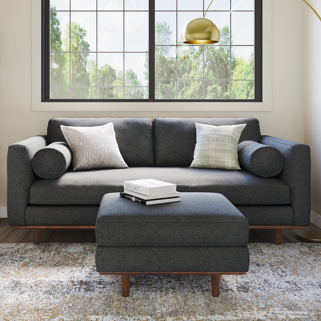 WYNDENHALL Brixley 72 inch Wide Mid-Century Modern Sofa - 72"W x 38.25"D x 34"H