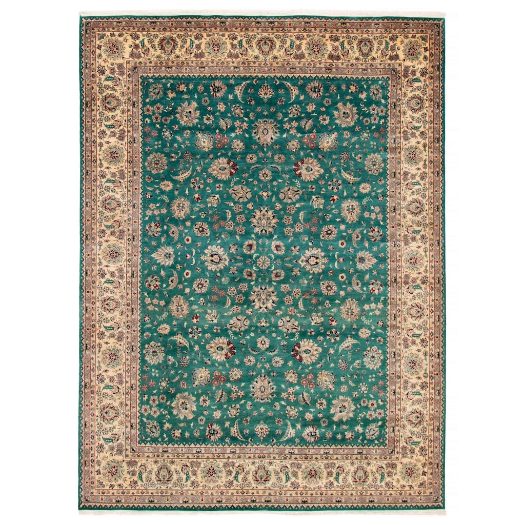 ECARPETGALLERY Hand-knotted Pako Persian 18 Of 20 Teal Wool Rug - 9'1 x 12'4