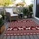 preview thumbnail 34 of 152, Machine Washable Indoor/ Outdoor Christmas Sweater Chantille Rug