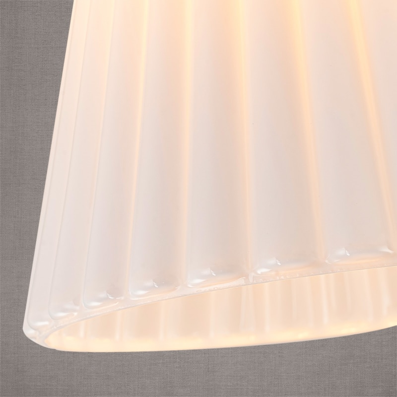 Vintage 1-Light Glass Cone Flush Mount Ceiling Light - Brass