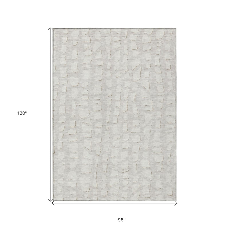 HomeRoots Abstract Transitional Rectangle Outdoor Rug