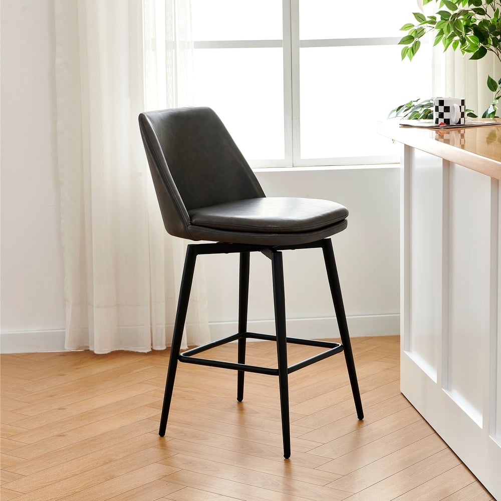Spruce & Spring Ariel Counter Height Swivel Barstool Set