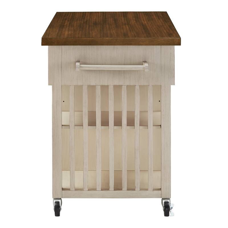 Eleanor Kitchen Island with Wine Rack by iNSPIRE Q Classic