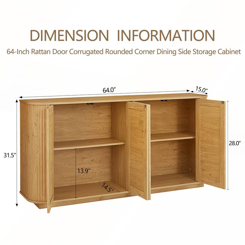 Rounded Corner Storage Cabinet
