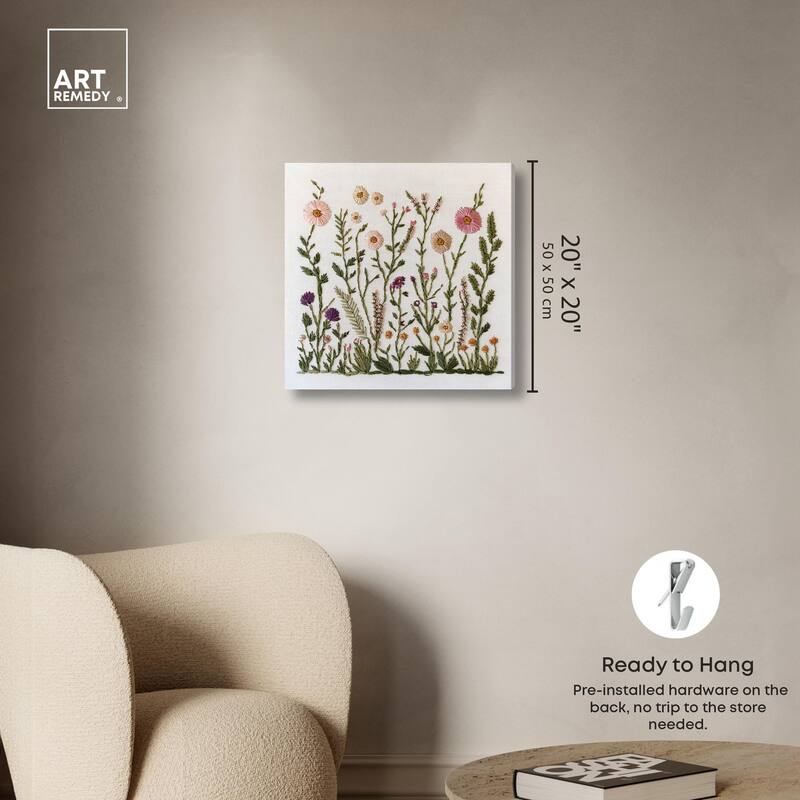 Wildflower Patch III Canvas by Art Remedy, Gallery Wrapped