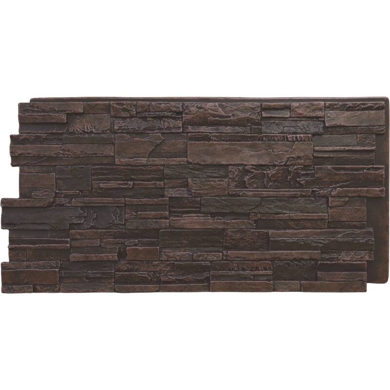 Cascade Stacked Stone, EverStone Faux Stone Siding Panel