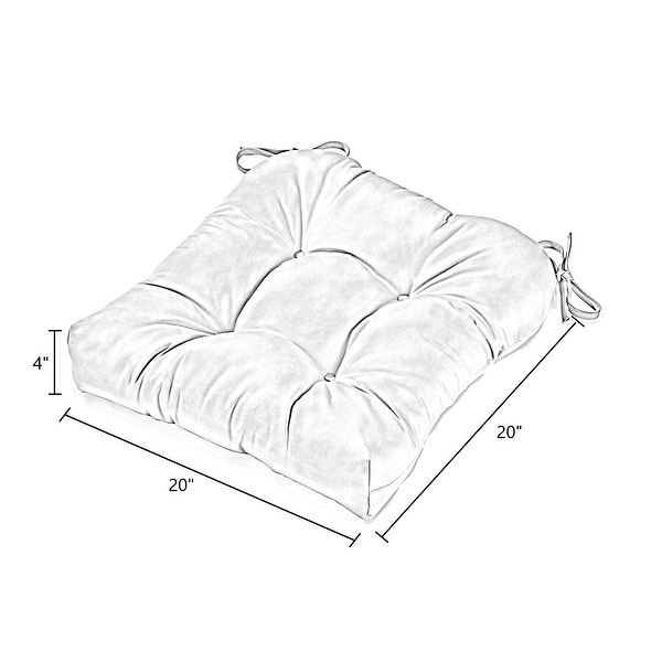Solid color sales patio chair cushions