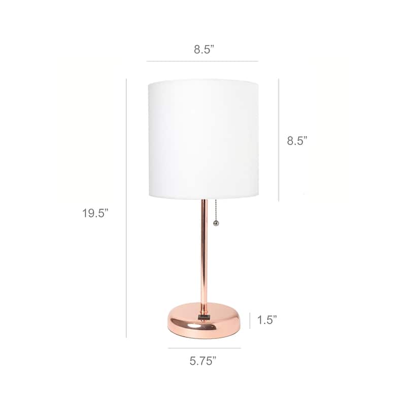 Simple Designs 19.5" Desk Lamp with Feit LED Bulb Included - 19.50