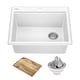 preview thumbnail 96 of 146, KRAUS Bellucci Workstation Topmount Drop-in Granite Kitchen Sink