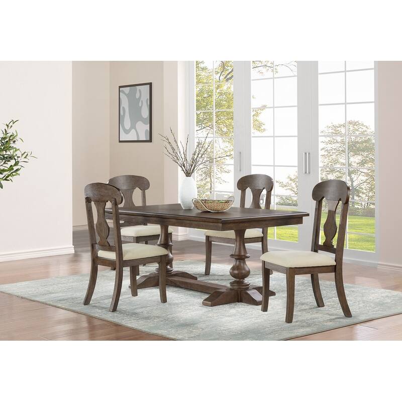 Best Quality Furniture 7pc Small Wood Dining Set - 5pc Small Table