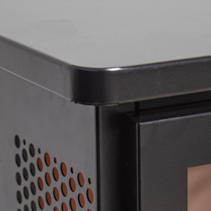 17 Inch Freestanding Electric Fireplace Stove with Realistic 3D Flame Effect