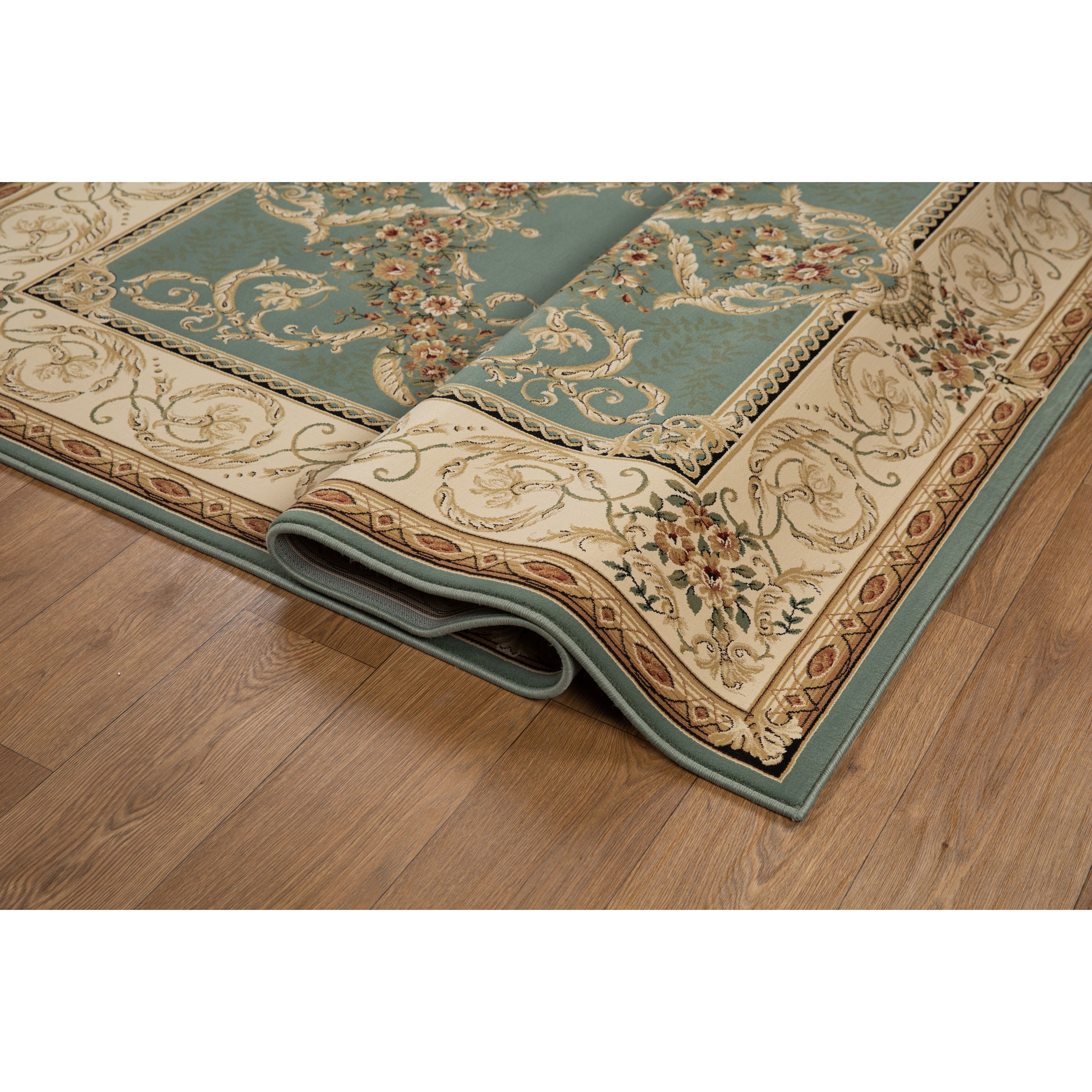 Aubusson Collection Classic Medallion Area Rug - Overstock - 42892662