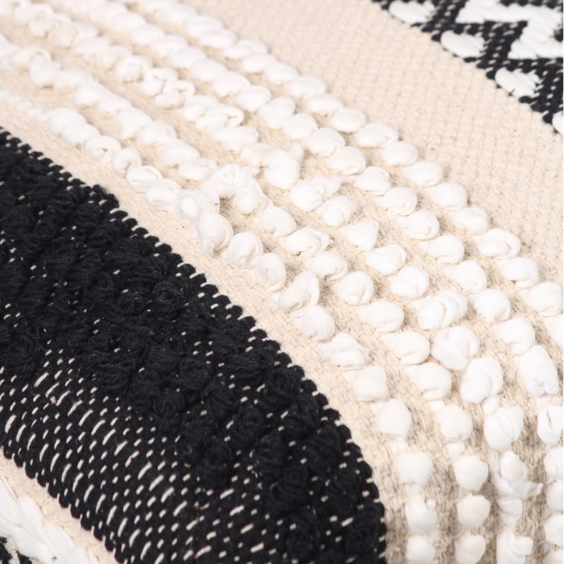 HERAT ORIENTAL Handmade Cotton Dhurrie Footstool