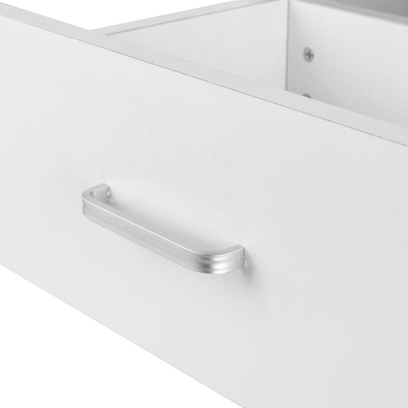 2pcs NightStands with Drawer, White Night Stands