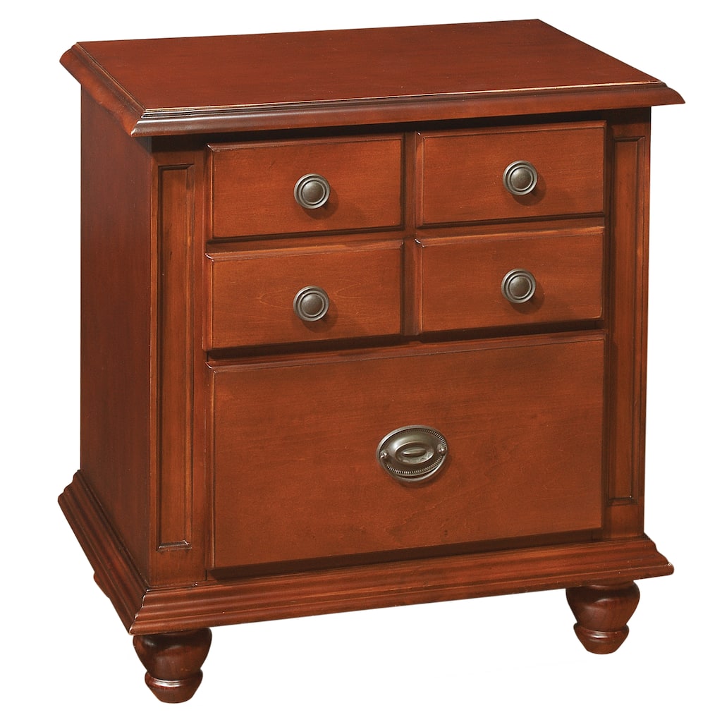 Summit 2-drawer Wood Nightstand