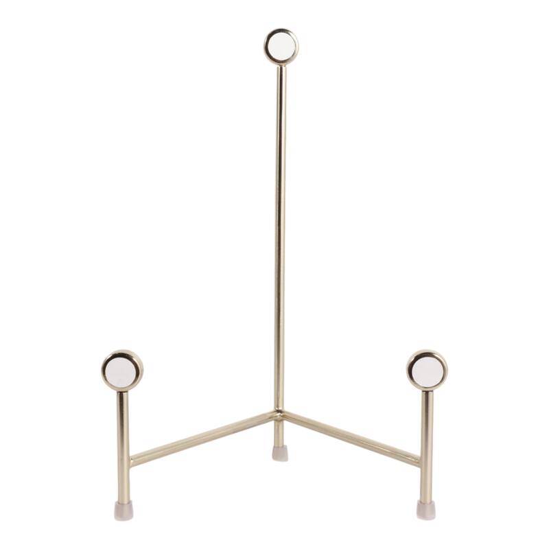 Stylish Metal and Acrylic Easel Stand Decorative Object