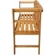 preview thumbnail 4 of 9, vidaXL Patio Bench with Cushion 61.8" Solid Acacia Wood