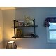 Danya B. Two-tier Industrial Pipe Wall Shelf