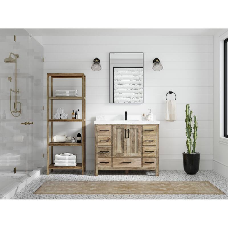 Willow Collections 42 in. W x 22 in. D Malibu Mango Single Sink Bathroom Vanity with Countertop
