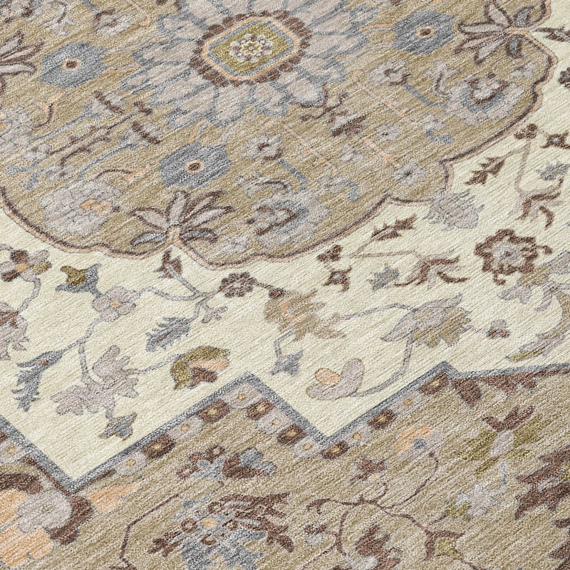 HomeRoots Oriental Traditional Rectangle Outdoor Rug