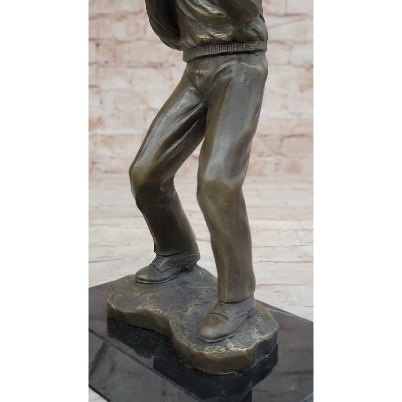 Signed Original Street Fighter Genuine Bronze Sculpture Hot Cast Figurine