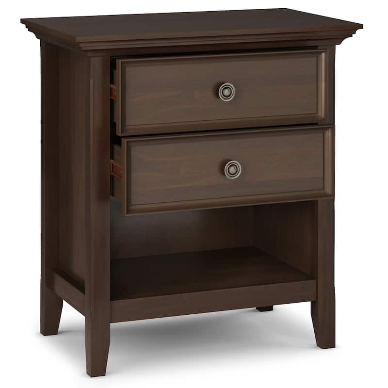 WYNDENHALL Halifax SOLID WOOD 24 inch Wide Bedside Nightstand Table