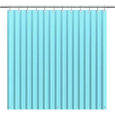 Shower Curtain Light Weight PEVA, Shower Liner 72x72 Inches (Aqua)