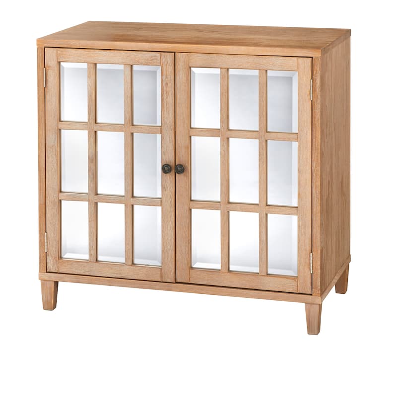 Lifestorey Matteo Double Door Mirrored Cabinet