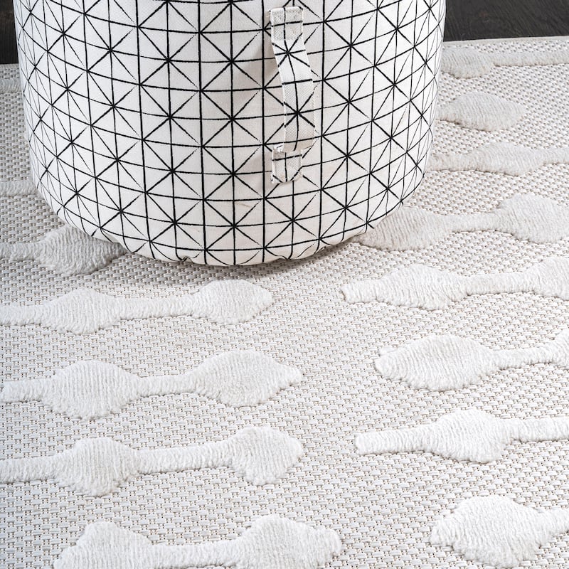 JONATHAN Y Portmany Moroccan Diamond Indoor/Outdoor Area Rug