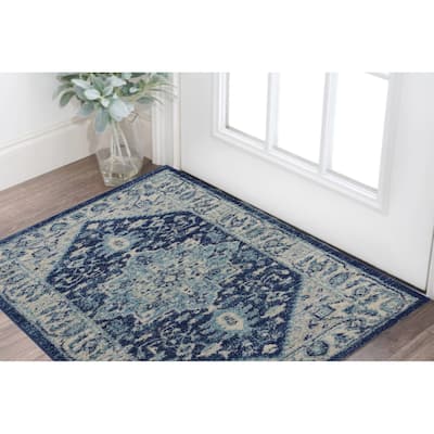 HomeRootsFloral Medallion Transitional Rectangle Area Rug - 48' X '24' X '0.5