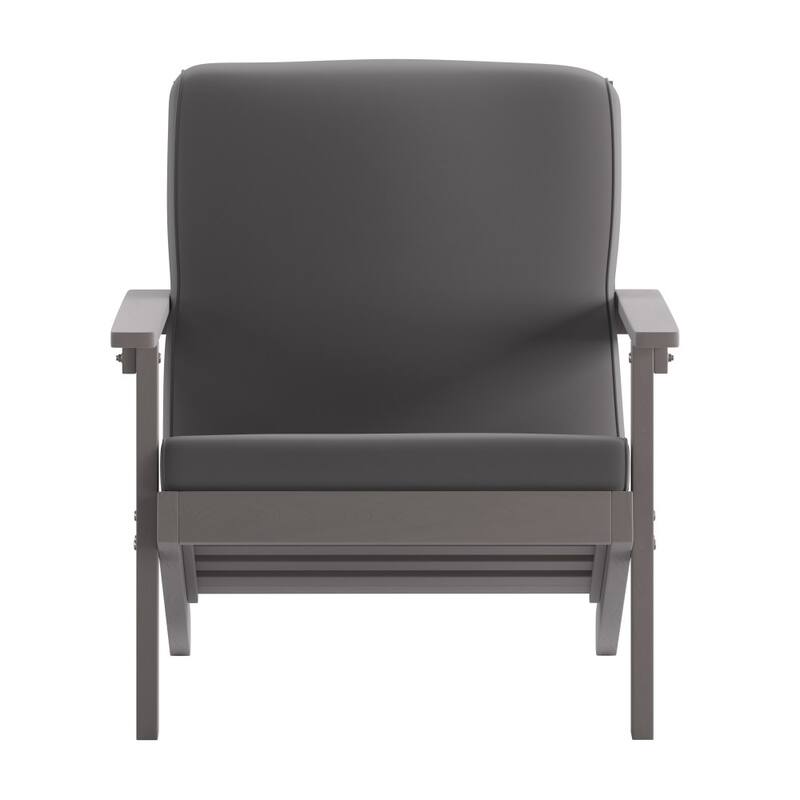 All-Weather Poly Resin Adirondack Style Chair & Cushions