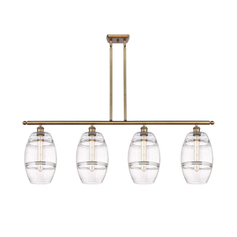 Innovations Lighting 516-4I-10-48 Vaz Linear Vaz 4 Light 48" Wide - Brushed Brass / Clear