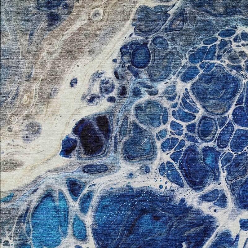 HomeRoots Nautical Transitional Rectangle Outdoor Rug