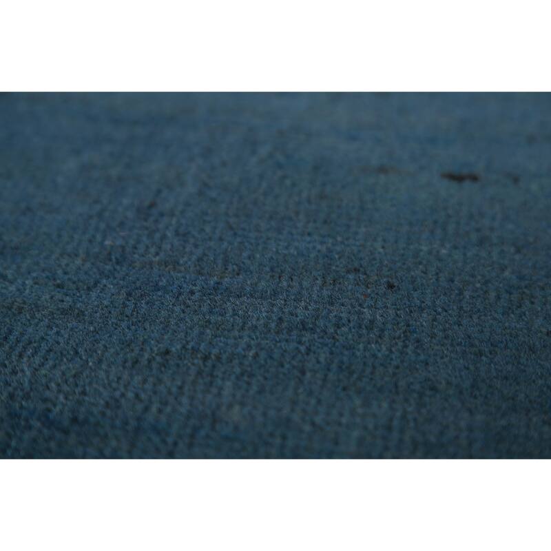 Blue Gabbeh Oriental Rug Handmade Wool Carpet - 2'10" x 4'11"