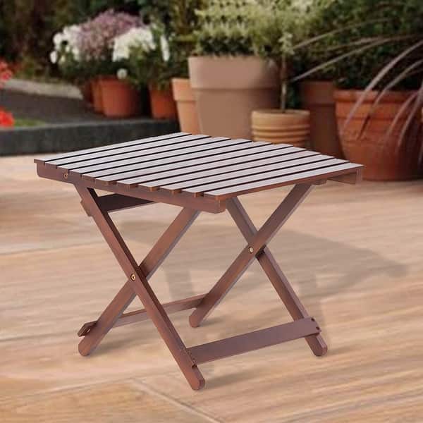 Ourdoor Wood Folding Table Bed Bath & Beyond 36030347