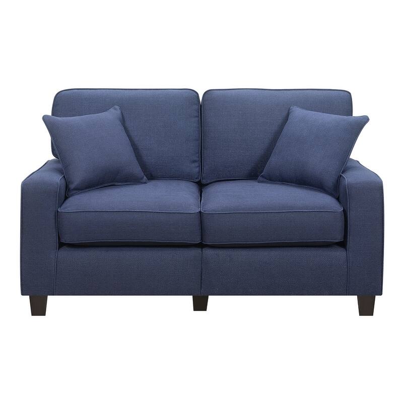 Serta Palisades Upholstered 61" Sofas for Living Room Modern Design Couch, Straight Arms, Tool-Free Assembly