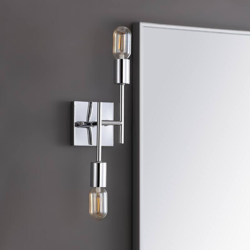 Cadence Metal LED Wall Sconce, Chrome by JONATHAN Y