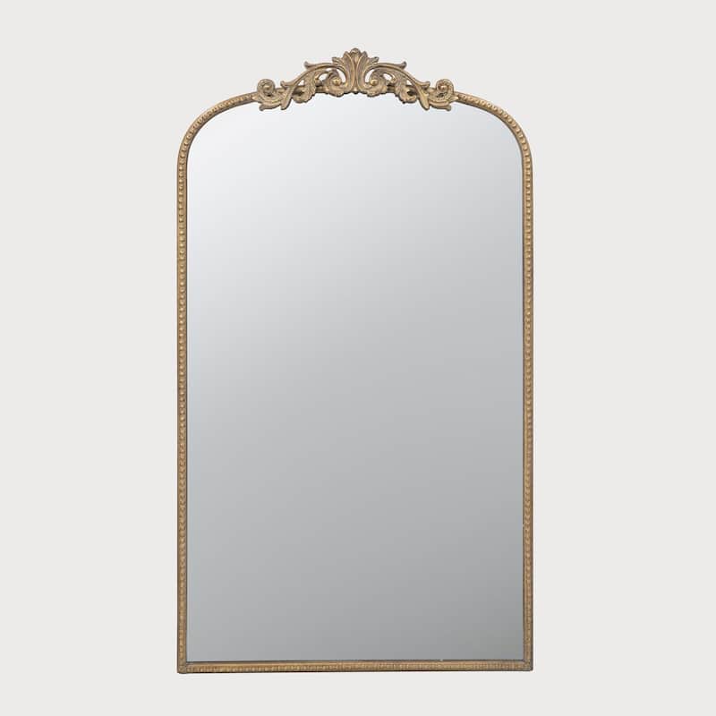 24" x 42" Arch Mirror Baroque Inspired Wall Decor