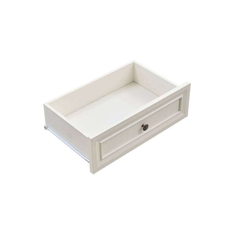 Sideboard Buffet Cabinet with Drawers & Doors, Large Wooden Coffee Bar Cabinet, Wall Cabinet with Roman Column Shape