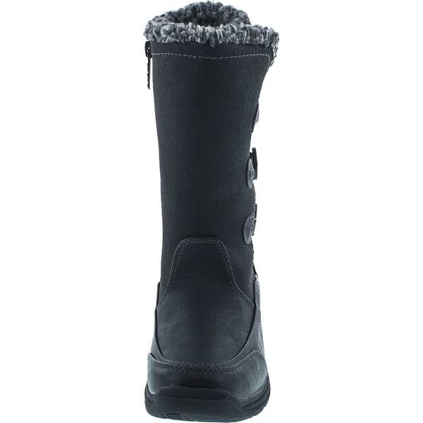 Shop Totes Womens Celine Fashion Waterproof Snow Boots Black