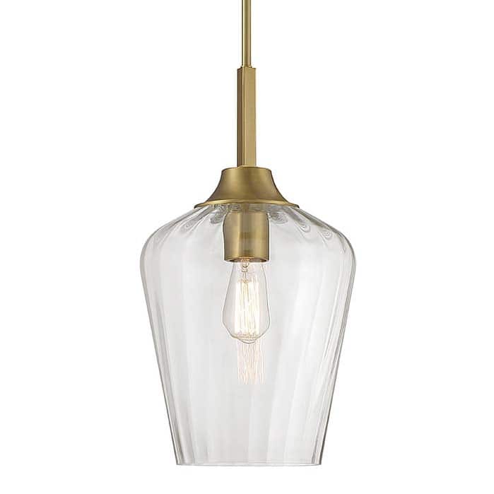 Savoy House 7-3390-1 Carlton 11" Wide Pendant - Warm Brass